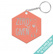 Zero Fox Given Hexagon Keychain